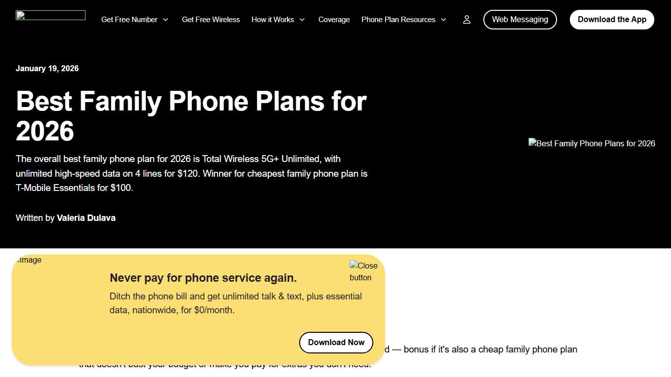 Best Family Phone Plans for 2026 – TextNow
